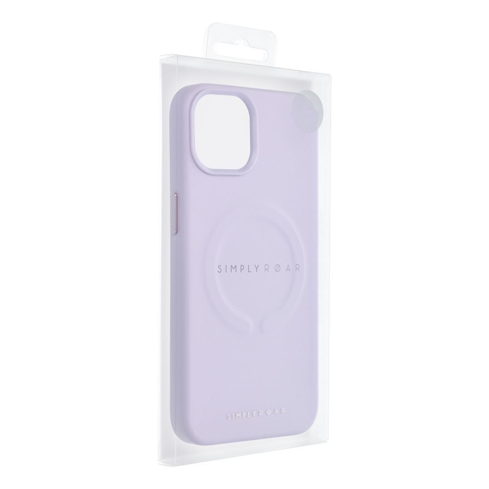 ROAR case LEATHER MAG compatible with MagSafe for IPHONE 14 Plus purple