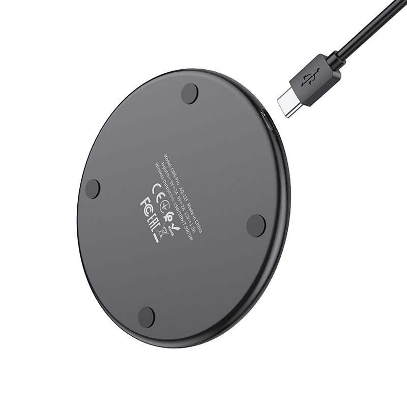 HOCO wireless charger with light 2A 15W CW6 Pro black