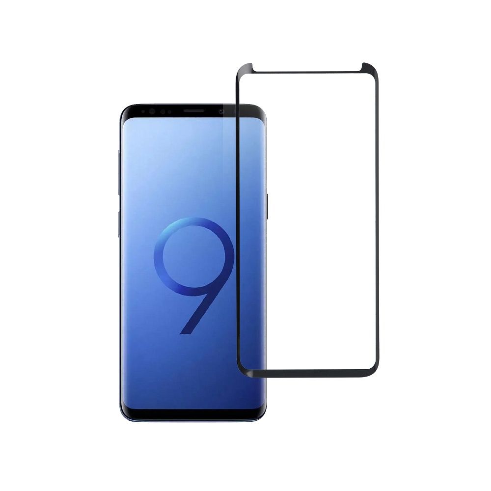 Tempered Glass Blue Star - SAMSUNG Galaxy S9+ Full Face (full glue/case friendly) - black Tempered Glass Blue Star