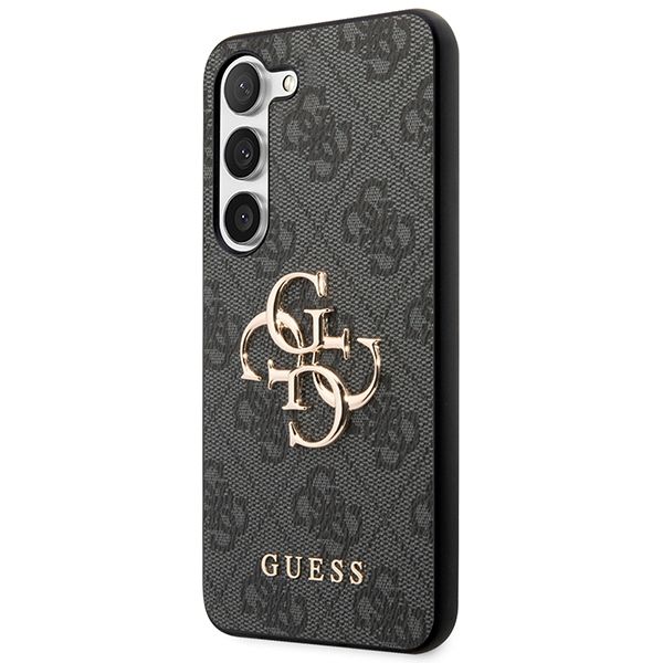 GUESS case for SAMSUNG S24 Plus GUHCS24M4GMGGR (Leather 4G Metal Logo) black