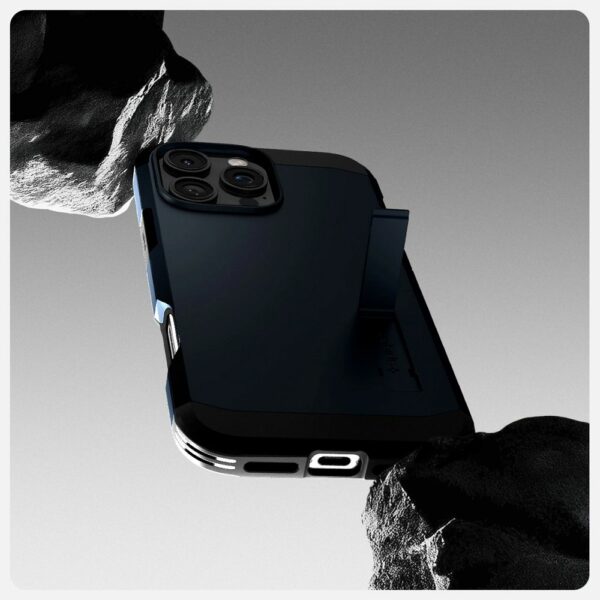 SPIGEN case TOUGH ARMOR MAG compatible with MagSafe for IPHONE 16 Pro metal slate
