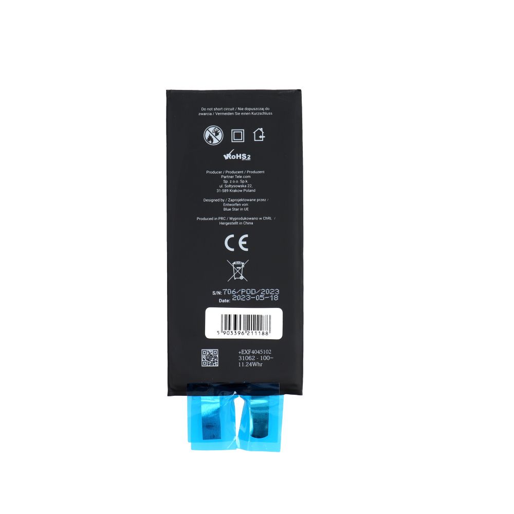 BLUE STAR HQ battery without BMS for IPHONE XR 2942 mAh