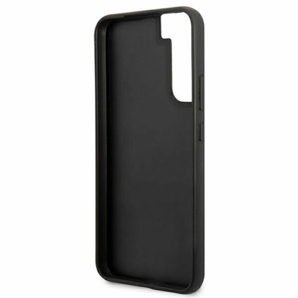 GUESS case for SAMSUNG S22 GUHCS22SG4GFGR (4G Metal Gold Logo) grey