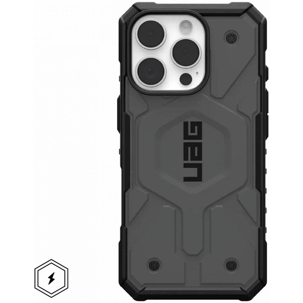 UAG Urban Armor Gear case PATHFINDER compatible with MagSafe for IPHONE 16 Pro silver