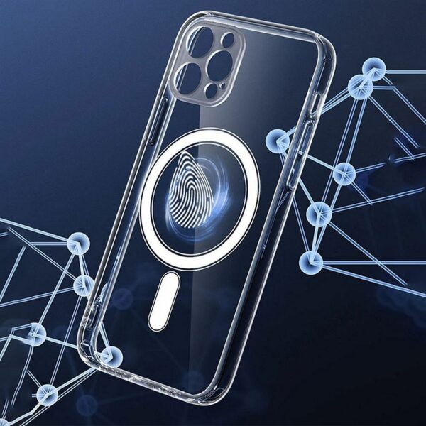 CLEAR MAG COVER case compatible with MagSafe for SAMSUNG S22 Ultra transparent
