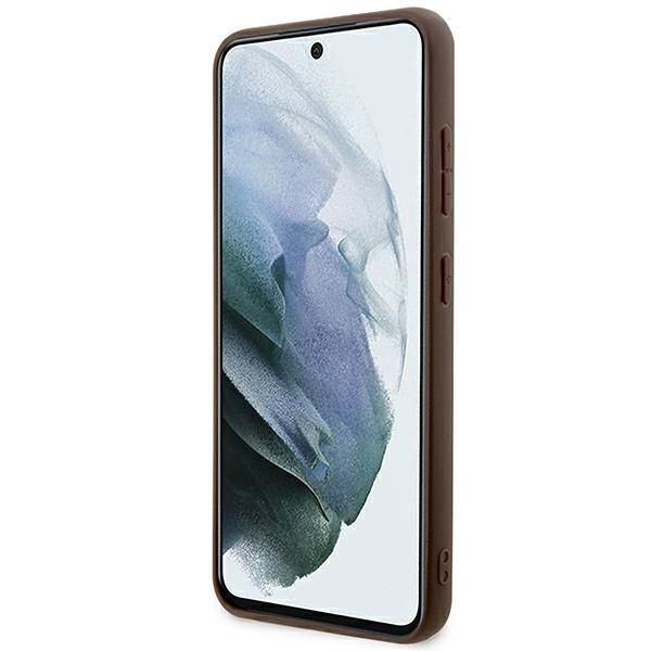 GUESS case for SAMSUNG S24 Plus GUHCS24MG4GLBR (4G Bottom Stripe) brown