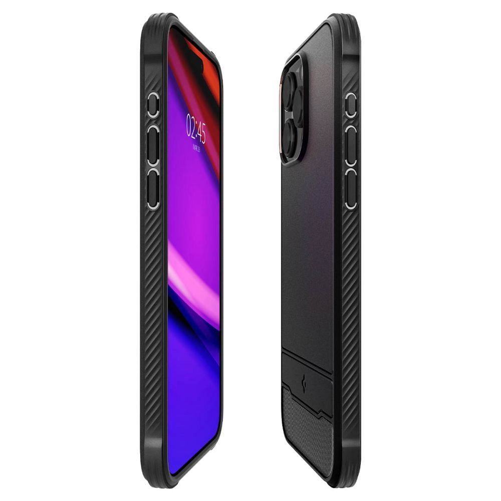 SPIGEN case RUGGED ARMOR MAG compatible with MagSafe for IPHONE 15 Pro matte black