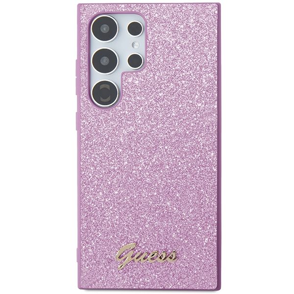 GUESS case for SAMSUNG S24 Ultra GUHCS24LHGGSHU (Glitter Script) purple