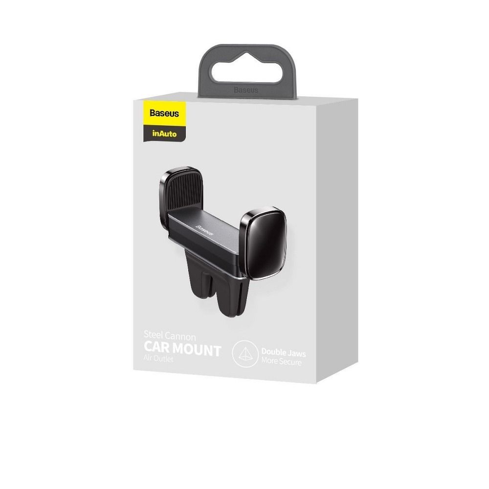 87551b710284632658c054d40c6a0fc4 BASEUS car holder for air vent with double handle SUGP-01 black