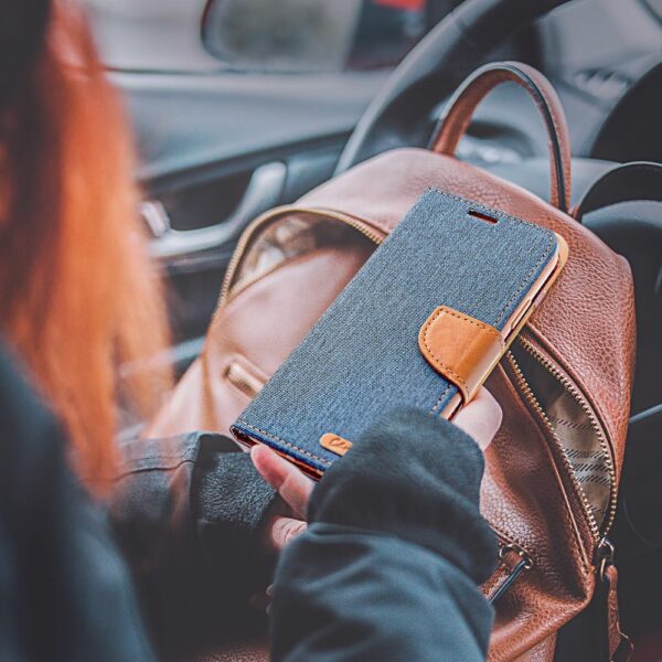 CANVAS Book case for XIAOMI Redmi 13C / POCO C65 navy blue