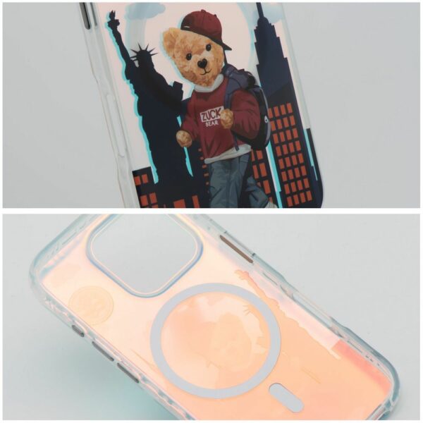 ZUCK BEAR case DARNELL FROSTED LASER compatible with MagSafe for IPHONE 16 Pro Max new york