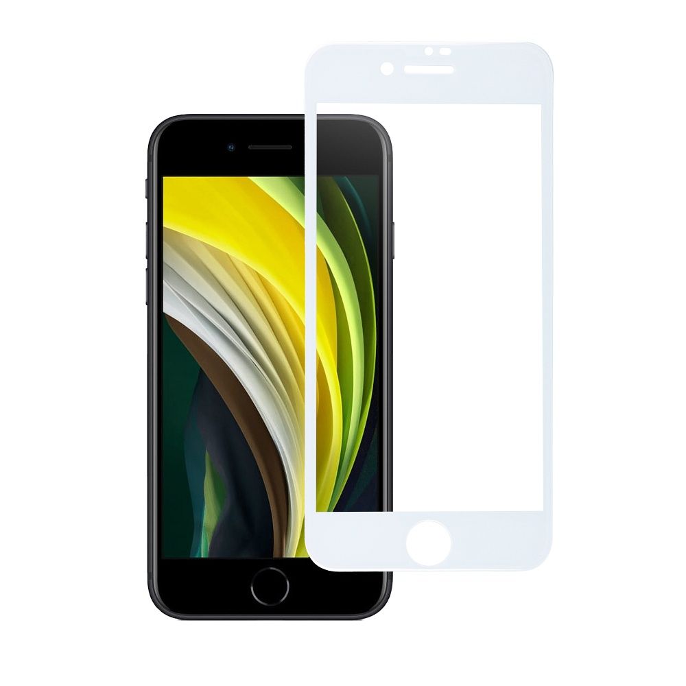 886eff2fd6a5c05469c5a17e4df466cb Tempered Glass Blue Star - APP IPHONE 7/8/SE 2020 5D Full Cover white