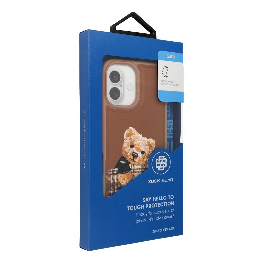 ZUCK BEAR case DARREN compatible with MagSafe 16 Pro champaign gold