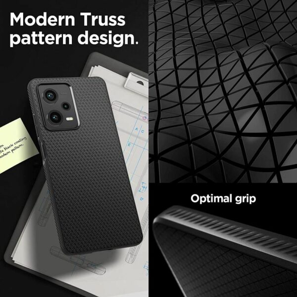 SPIGEN case LIQUID AIR for XIAOMI Redmi Note 12 Pro 5G / POCO X5 Pro 5G matte black