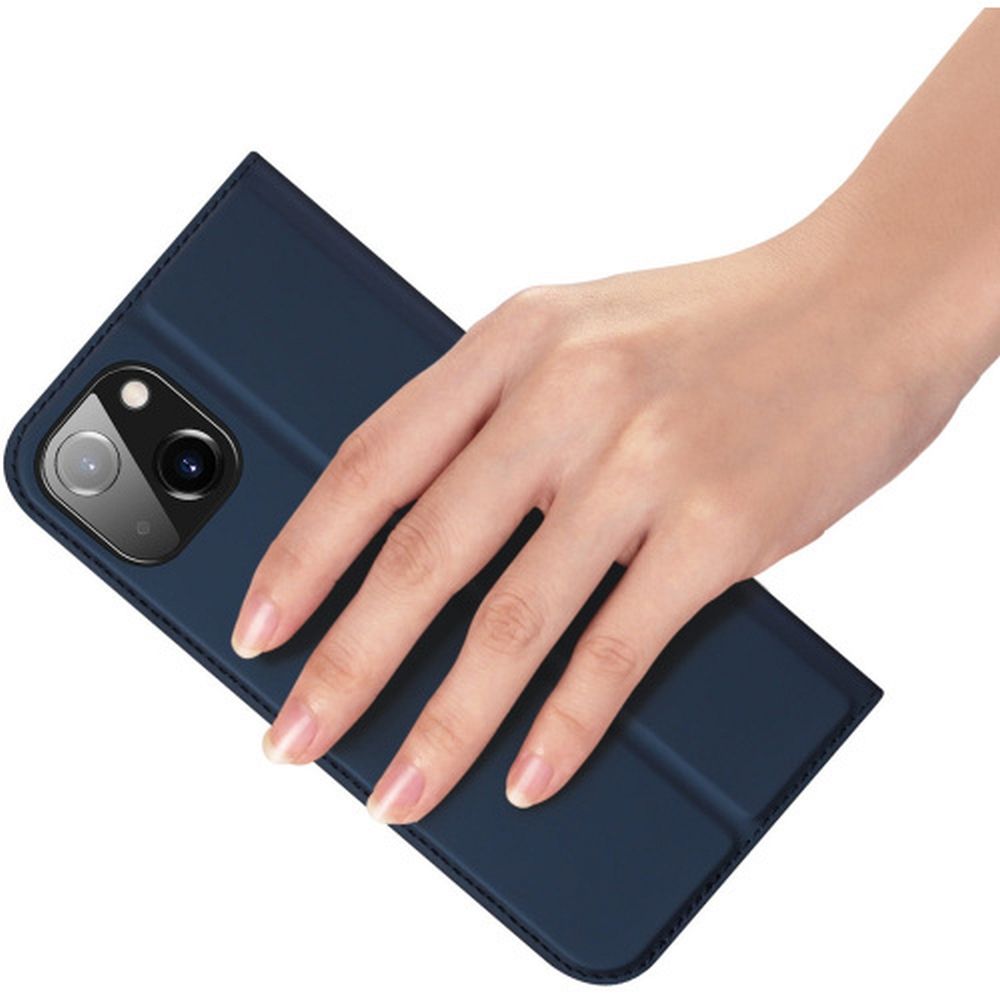 DUX DUCIS wallet case SKIN PRO for IPHONE 15 Plus blue