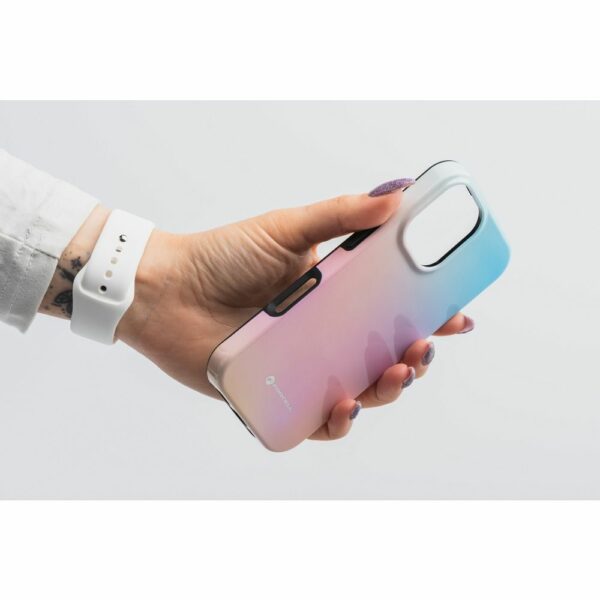 FORCELL F-PROTECT Mirage, Military Drop-Tested case compatible with MagSafe for IPHONE 15 PRO MAX pinky blue