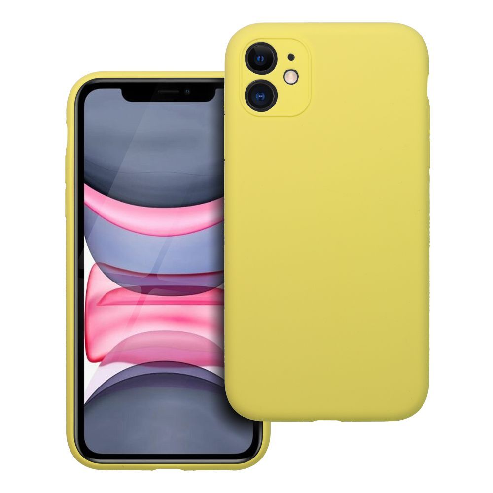 Case SILICONE 2mm for IPHONE 11 lemon