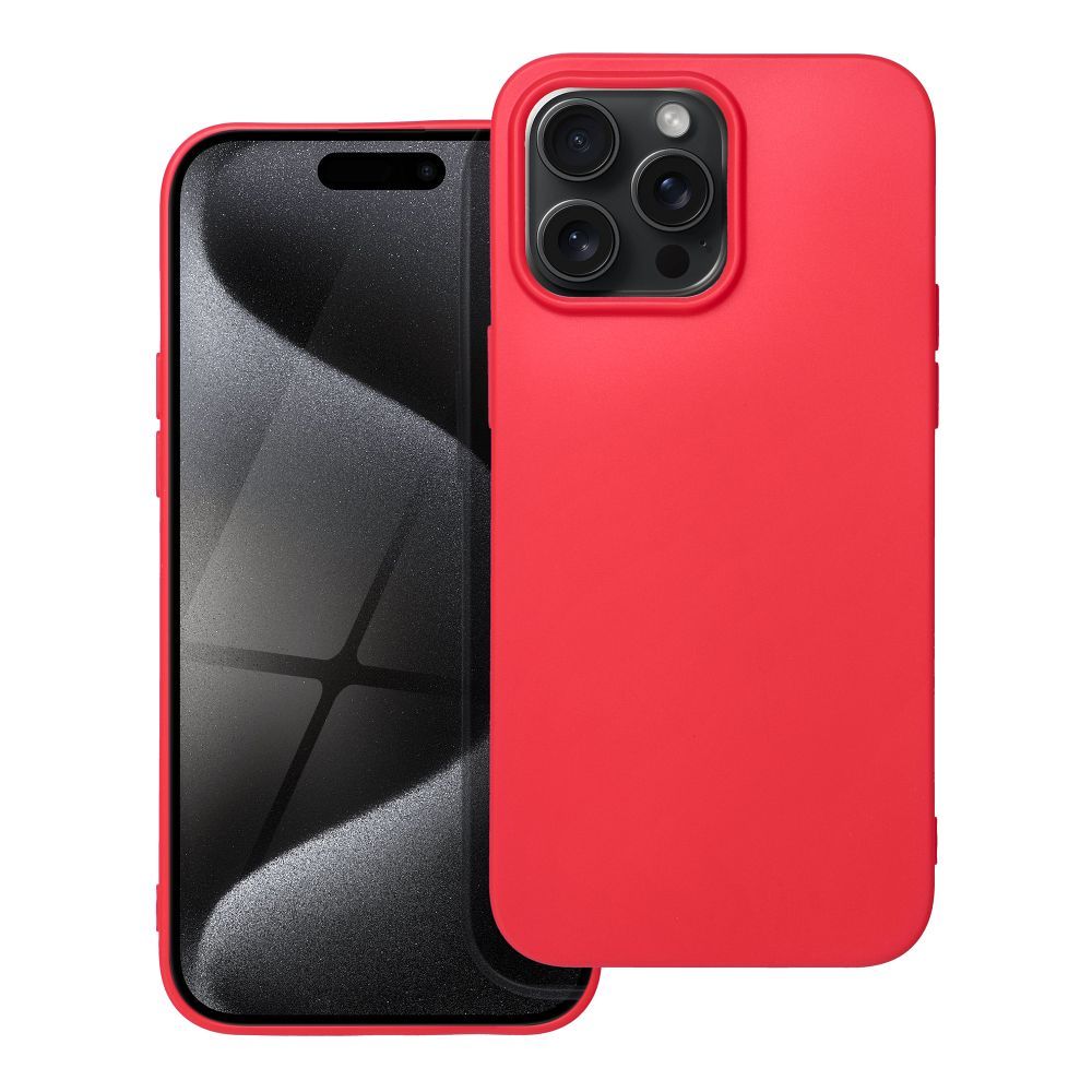 88f2b7fe18d50e93bfff3a3ab1b38626 SOFT case for IPHONE 15 Pro Max red
