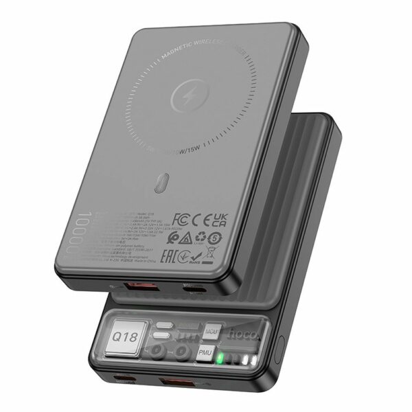HOCO powerbank 10000mAh compatible with MagSafe PD QC3.0 3A 22,5W Q18 black