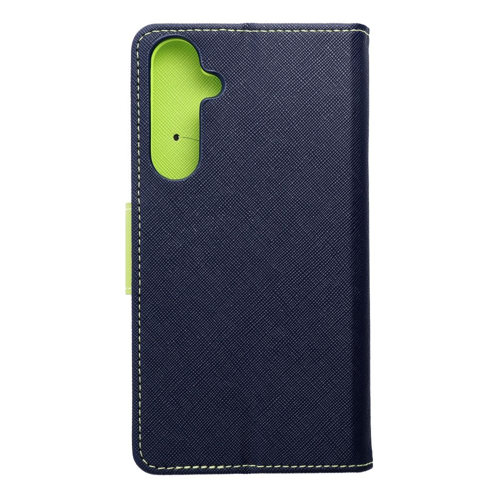 FANCY Book case for SAMSUNG A55 navy / lime