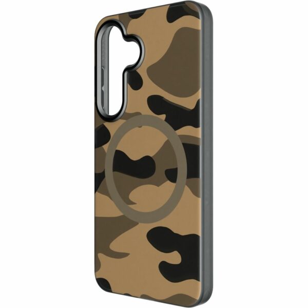 FORCELL F-PROTECT Levels with Dual Layer 4D technology, Military Drop-Test compatible with MagSafe for SAMSUNG S25 desert camo