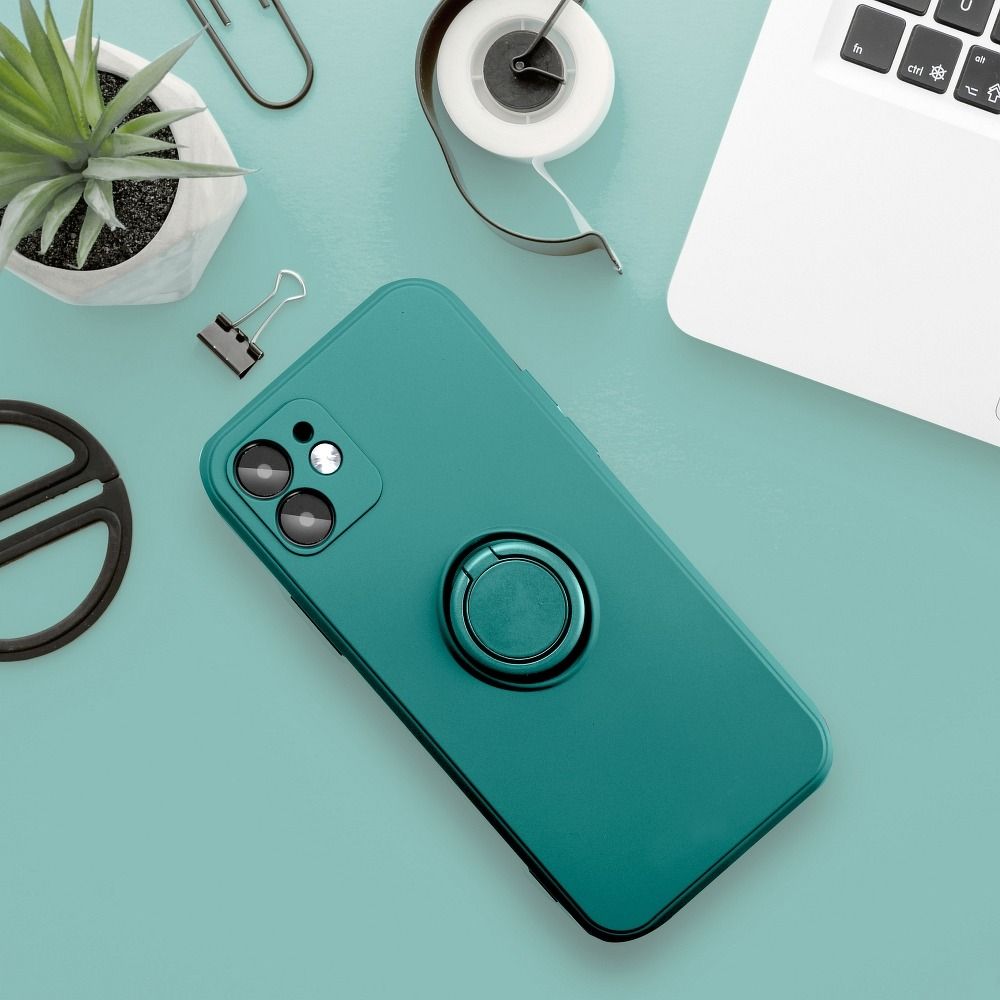 SILICONE RING case for SAMSUNG A53 5G green