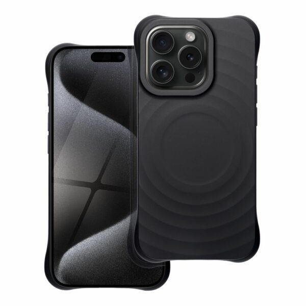 Silicone Zephyr Mag Cover compatible with MagSafe do IPHONE 15 PRO black