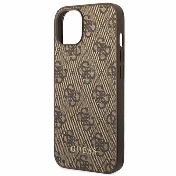 GUESS case for IPHONE 14 GUHCP14SG4GFBR (4G Gold Logo) brown