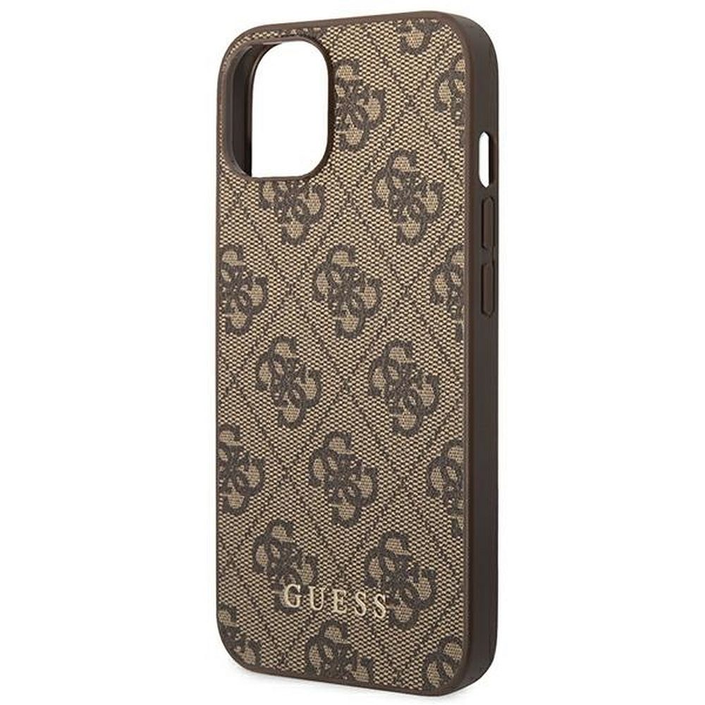 GUESS case for IPHONE 14 GUHCP14SG4GFBR (4G Gold Logo) brown