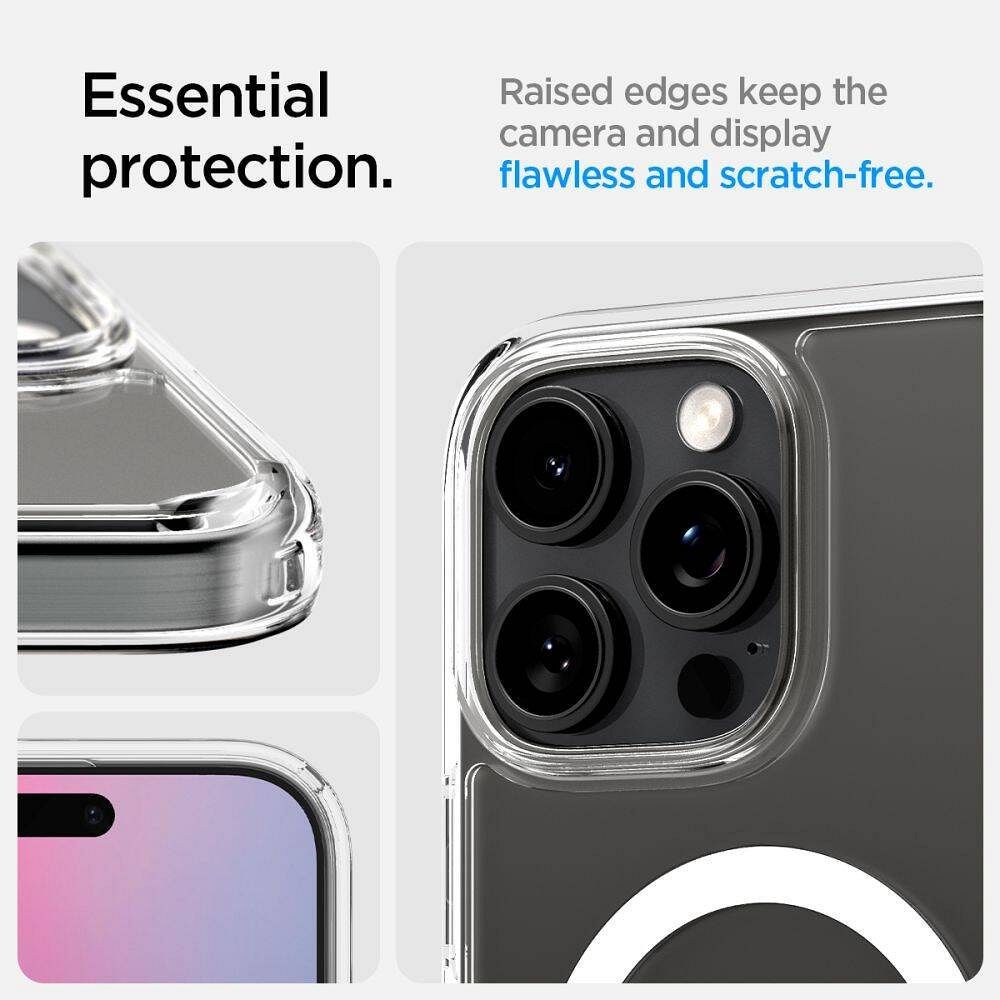 SPIGEN case ULTRA HYBRID "T" MAG compatible with MagSafe for IPHONE 16 Pro white
