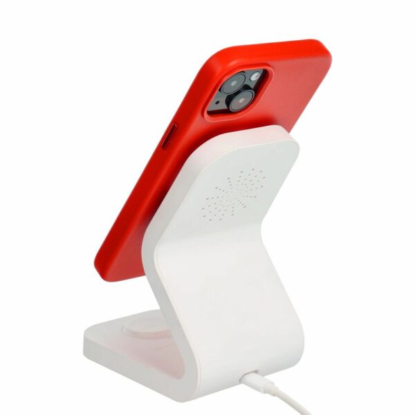 LEATHER MAG COVER case for IPHONE 16 Plus red