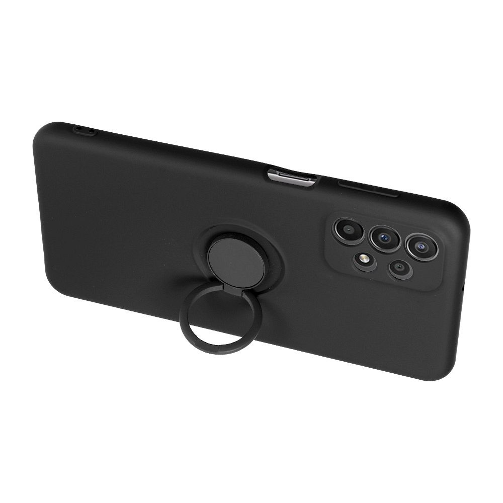 SILICONE RING case for SAMSUNG A23 5G black