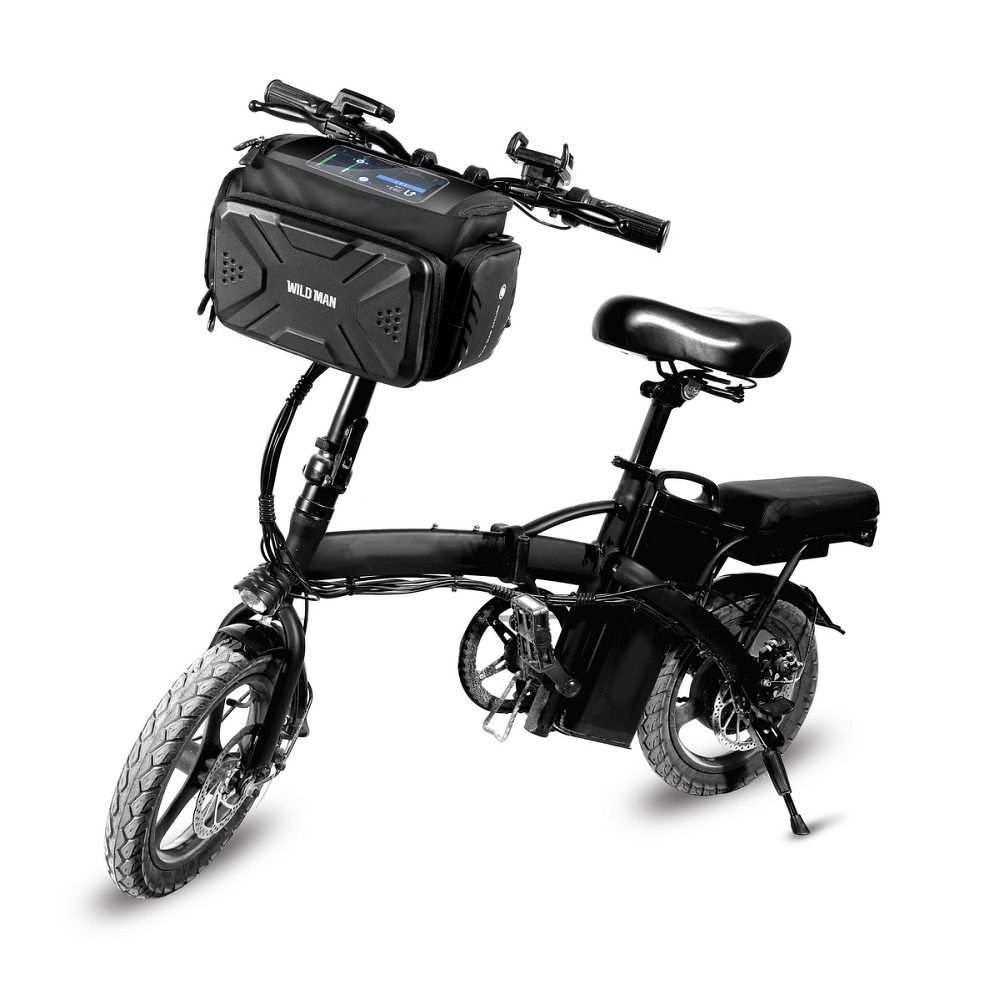 WILDMAN traveling bag for bike handlebars with zipper GS6 4L ( 4 "- 7" ) black