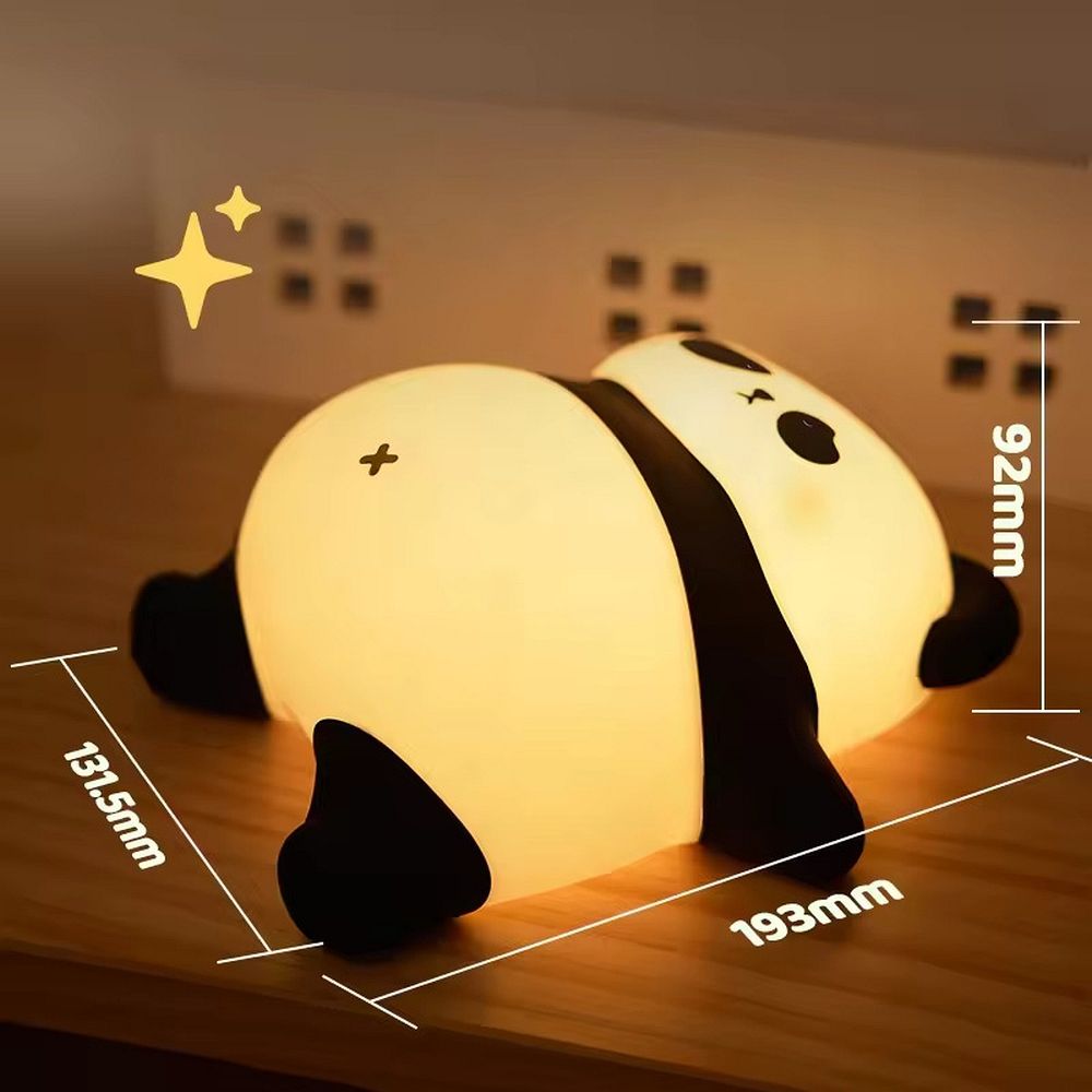 Table lamp bedside Sleeping panda Art Deco touch style