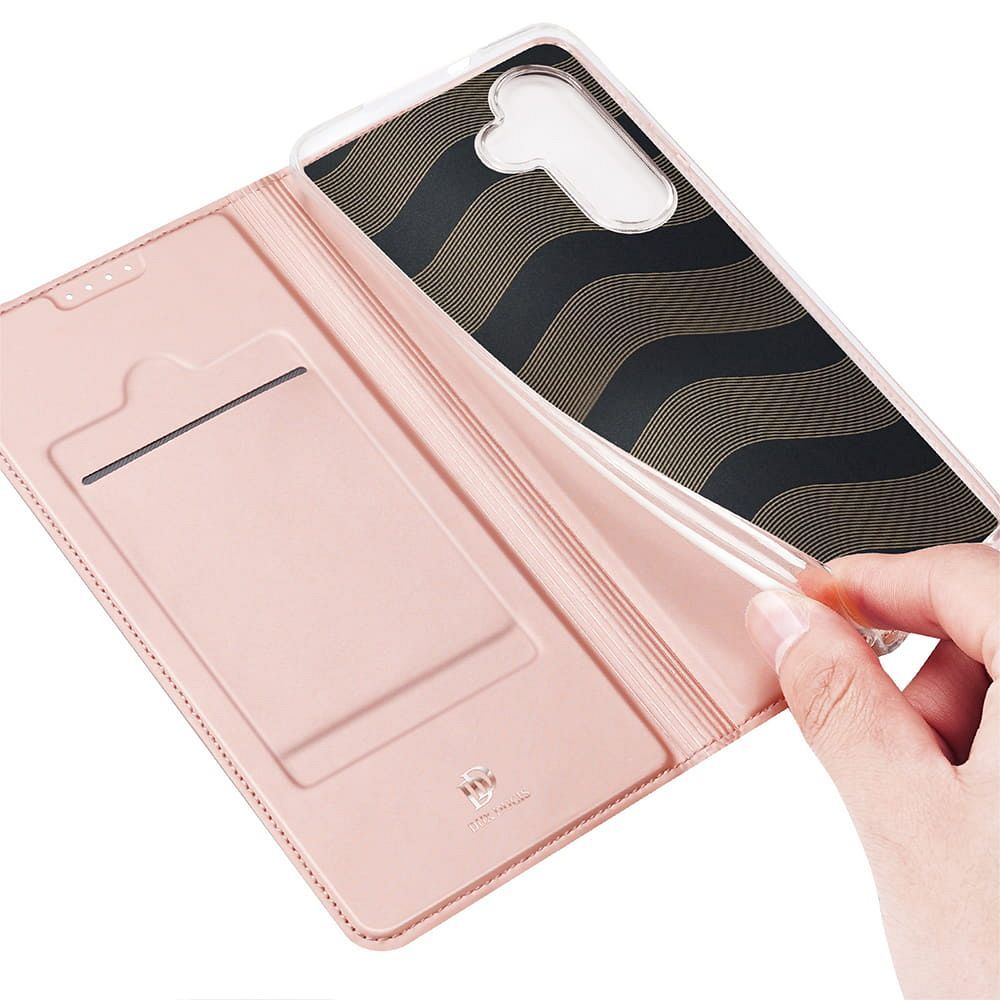 DUX DUCIS wallet case SKIN PRO for SAMSUNG S24 Plus rose