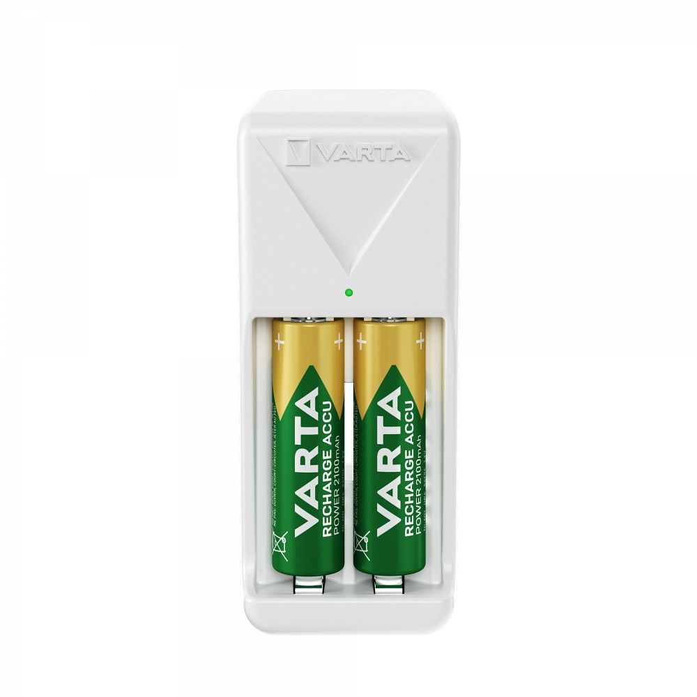 VARTA MINI CHARGER 57656 + 2 x rechargeable battery R6 (AA) 2100mAh