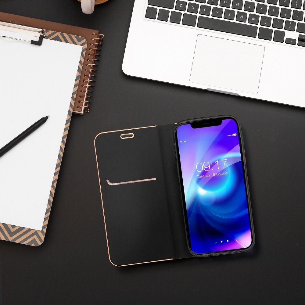 8cf6b120f3bb244c36b5ae9d881dd2b8 LUNA Book Gold for HUAWEI P30 Pro black