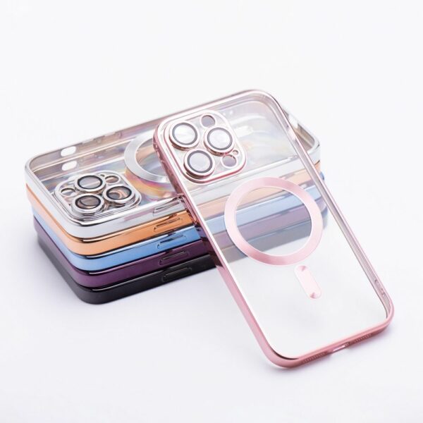 ELECTRO MAG COVER case compatible with MagSafe for IPHONE 16e rose gold