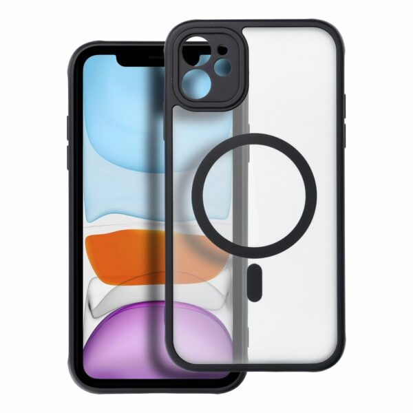 FULL MATTE MAG COVER case compatible with MagSafe for IPHONE 11 black