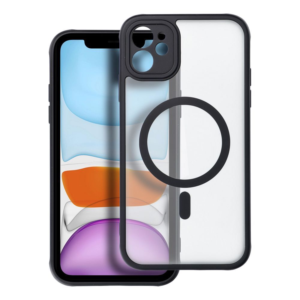 FULL MATTE MAG COVER case compatible with MagSafe for IPHONE 11 black