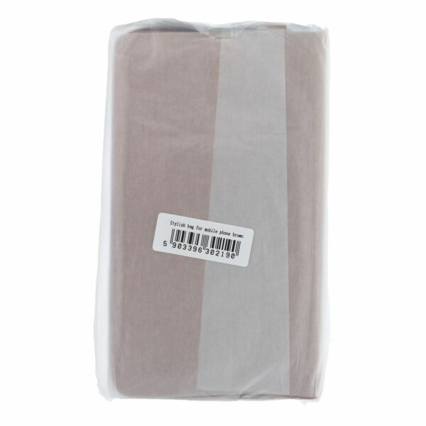 Stylish bag for mobile phone brown