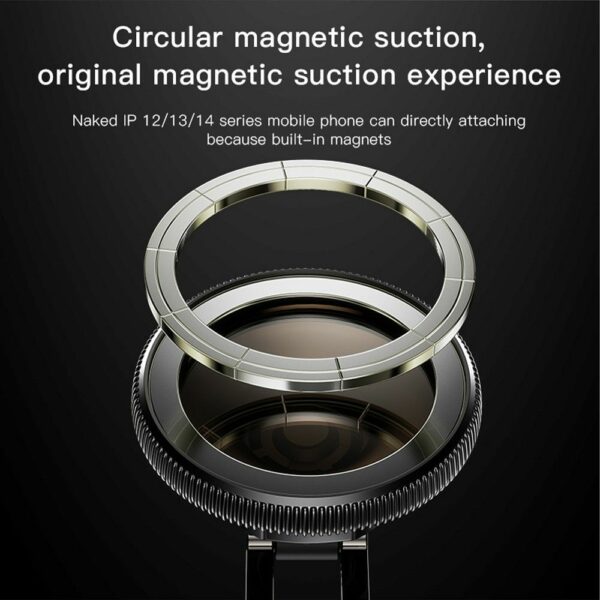 FORCELL F-GRIP IronSecure magnetic car holder for windshield / dashboard compatible with MagSafe black