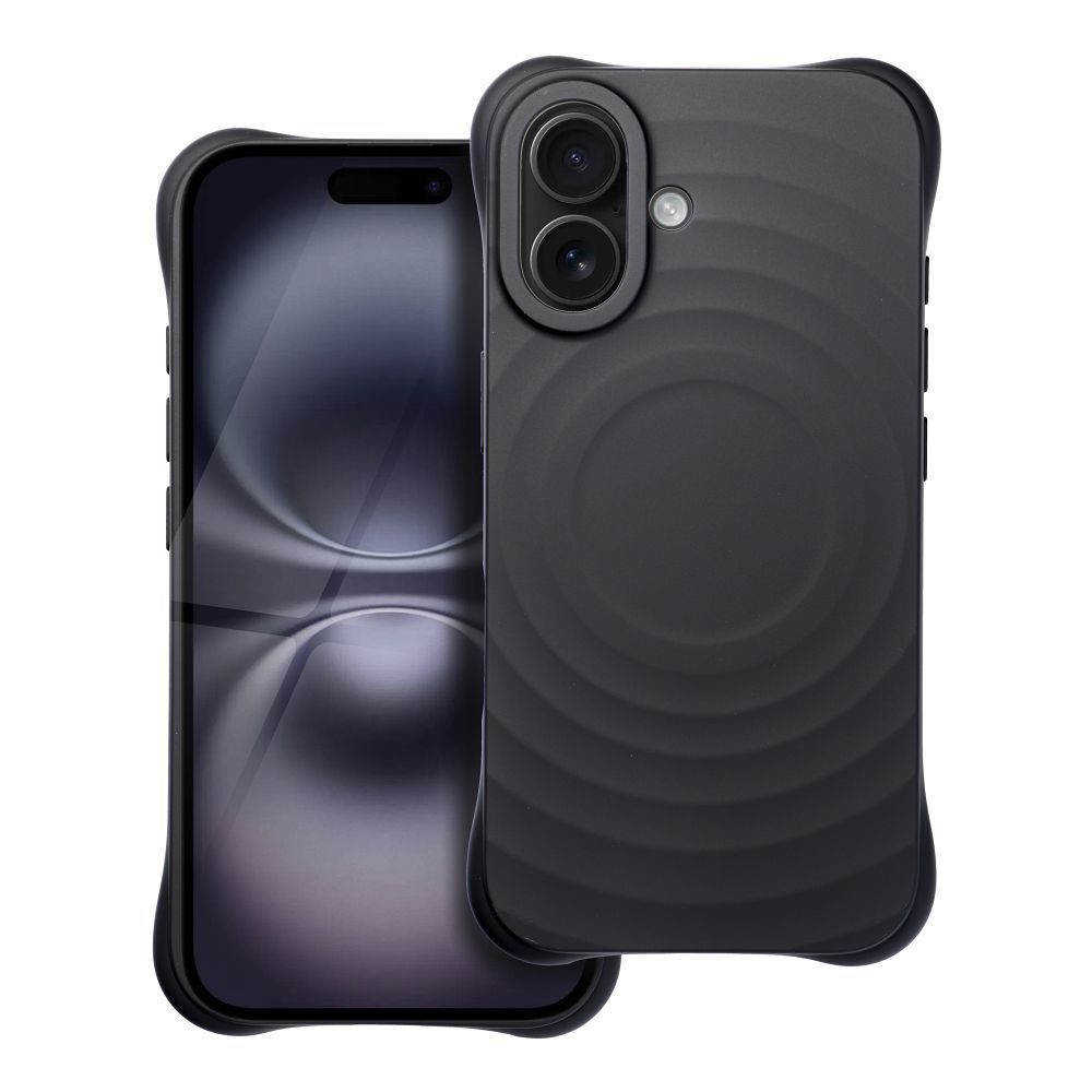 Silicone Zephyr Mag Cover compatible with MagSafe do IPHONE 16 black