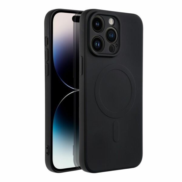 SILICONE MAG COVER case compatible with MagSafe for IPHONE 14 Pro Max black