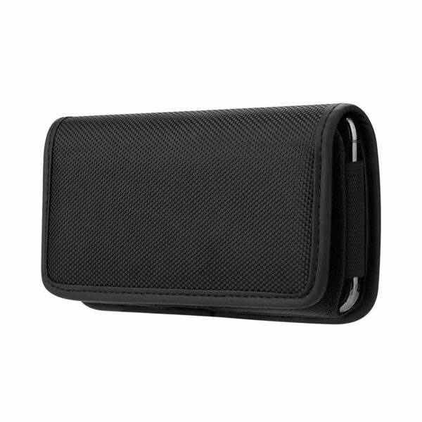 Horizontal universal case OXFORD model 3 for IPHONE 11 / 11 PRO / 12 / 12 PRO / 13 / 13 PRO / SAMSUNG A10 / A41 / A50 / A51 / HUAWEI P30 LITE / P40 / P8 / P9 LITE black