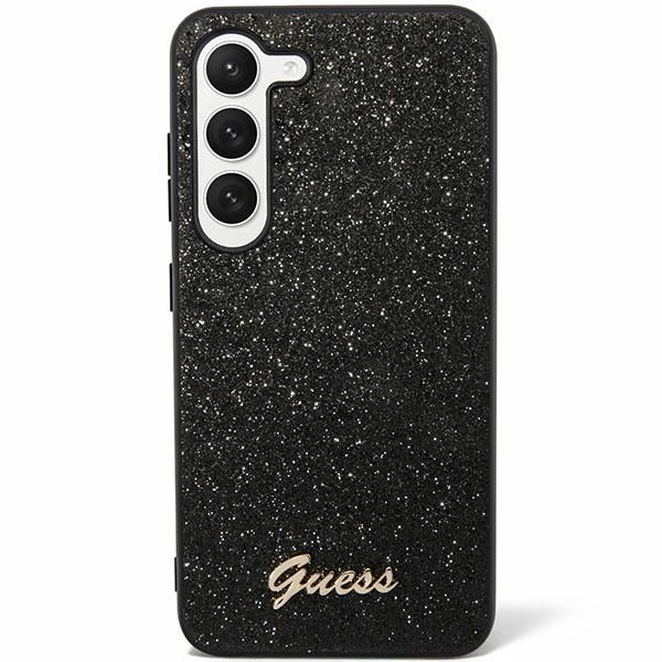 GUESS case for SAMSUNG S24 GUHCS24SHGGSHK (Glitter Script) black