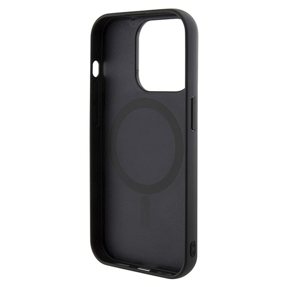 GUESS case for IPHONE 15 Pro compatible with MagSafe GUHMP15LHGCFSEK (GCUBE Stripes) black