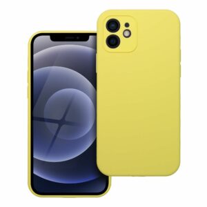Case SILICONE 2mm for IPHONE 12 lemon