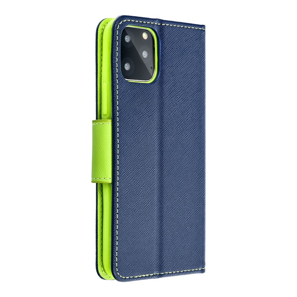 FANCY Book case for SAMSUNG A05S navy / lime
