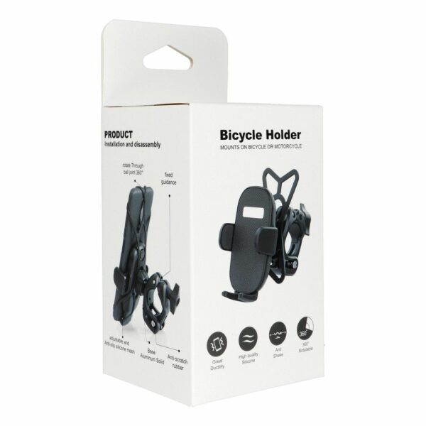 Clamp bike phone holder PREMIUM for handlebars H6-MB01 black